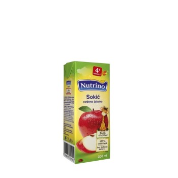 NUTRINO SOKIĆ CEĐENA JABUKA 200ML NUTRINO SOKIĆ CEĐENA JABUKA 200ML