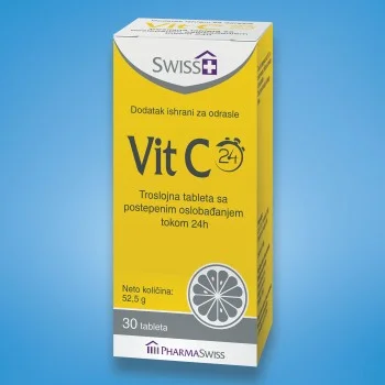  VITAMIN C TABLETE SA PRODUŽENIM OSLOBAĐANJEM SWISS+