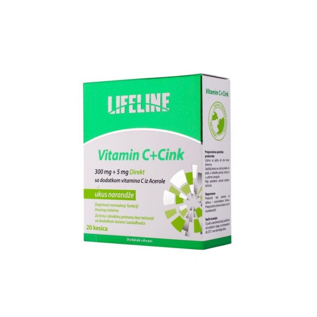 LIFE LINE VITAMIN C + CINK - Online Apoteka LIFE LINE VITAMIN C + CINK