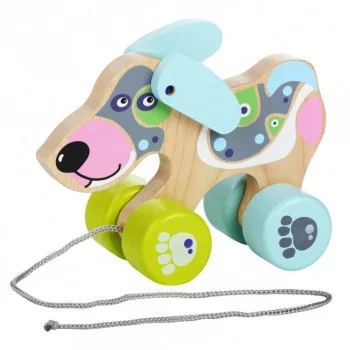 CUBIKA DRVENA IGRAČKA NA POVLAČENJE - KUCA