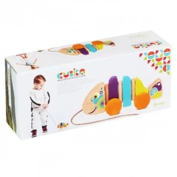 CUBIKA DRVENA IGRAČKA NA POVLAČENJE - RIBICA