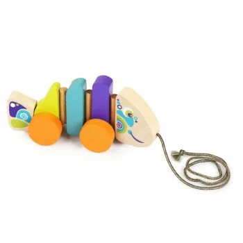 CUBIKA DRVENA IGRAČKA NA POVLAČENJE - RIBICA