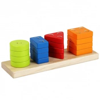 CUBIKA DRVENA IGRAČKA GEOMETRIJSKI OBLICI