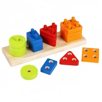 CUBIKA DRVENA IGRAČKA GEOMETRIJSKI OBLICI