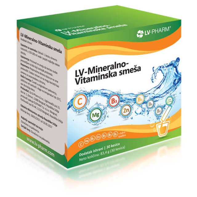 LV PHARM MINERALNO-VITAMINSKA SMEŠA - Online Apoteka LV PHARM MINERALNO-VITAMINSKA SMEŠA