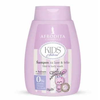 AFRODITA KIDS NATURAL ŠAMPON ZA KOSU I TELO+BALZAM