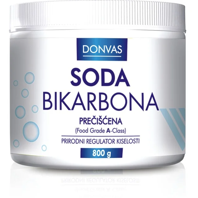 SODA BIKARBONA PREČIŠĆENA DONVAS 800g - Online Apoteka SODA BIKARBONA PREČIŠĆENA DONVAS 800g
