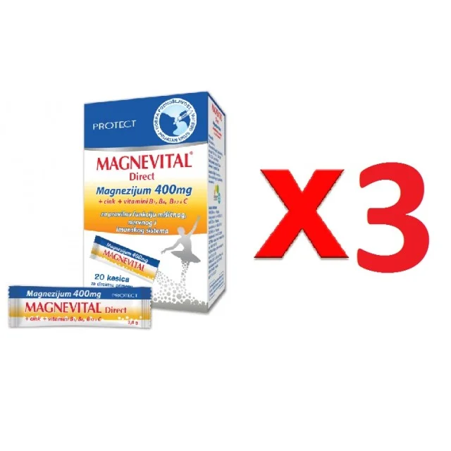 MAGNEVITAL DIRECT TRIO PACK - Online Apoteka MAGNEVITAL DIRECT TRIO PACK