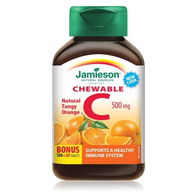 JAMIESON VITAMIN C  ZA ŽVAKANJE SA UKUSOM POMORANDŽE 500mg