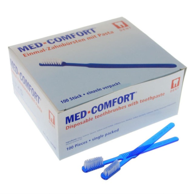 MED COMFORT - jednokratne četkice za zube sa pastom - Online Apoteka MED COMFORT - jednokratne četkice za zube sa pastom