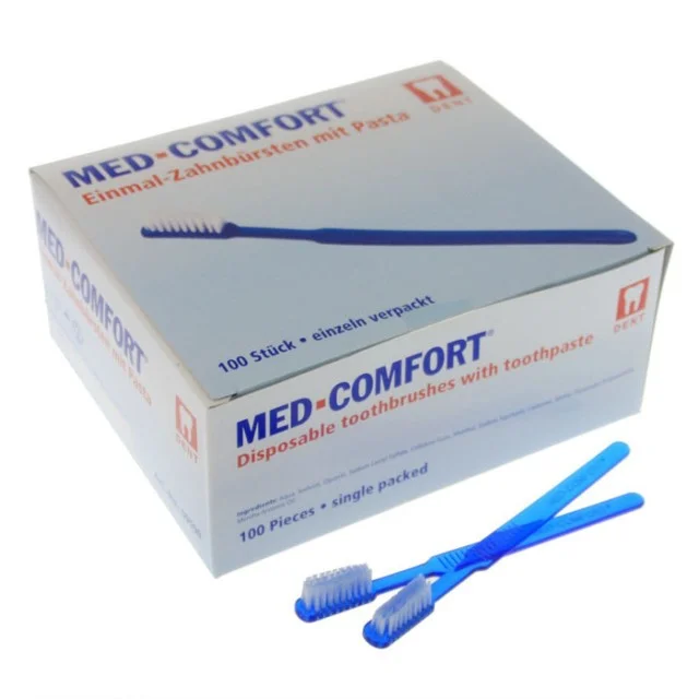 MED COMFORT - jednokratne četkice za zube sa pastom - Online Apoteka MED COMFORT - jednokratne četkice za zube sa pastom