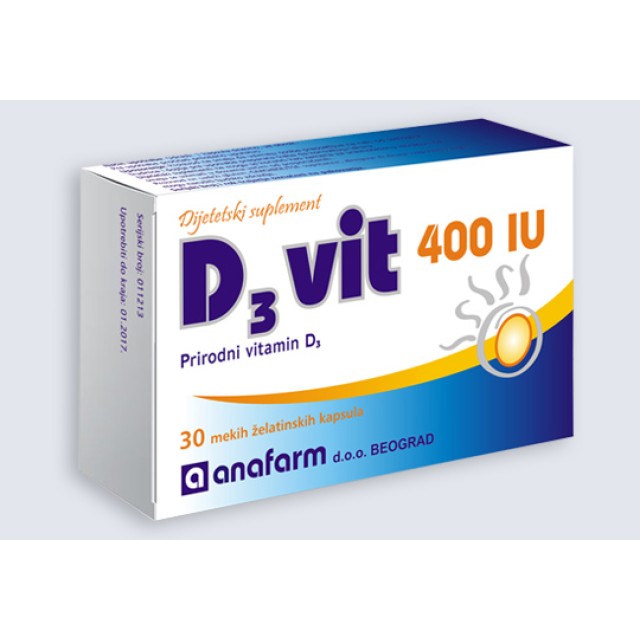 VITAMIN D3 400IU - Online Apoteka VITAMIN D3 400IU