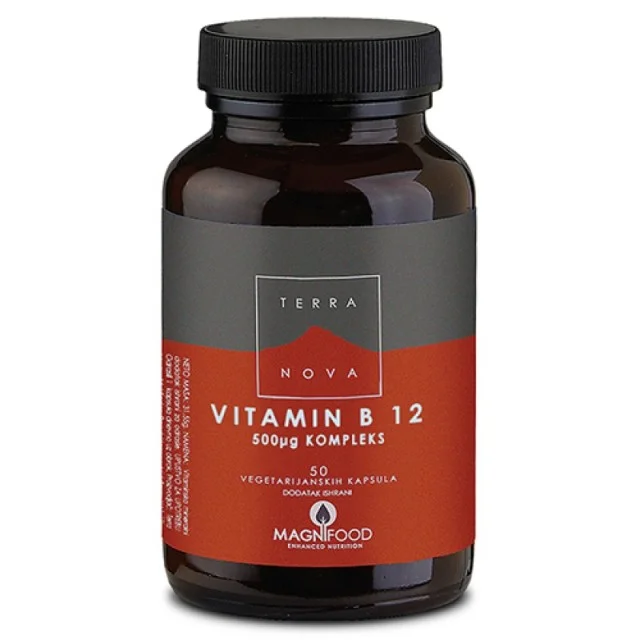 TERRANOVA B12 KAPSULE 500MCG - Online Apoteka TERRANOVA B12 KAPSULE 500MCG
