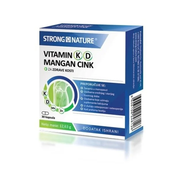 STRONG NATURE VITAMIN K D MANGAN CINK - Online Apoteka STRONG NATURE VITAMIN K D MANGAN CINK
