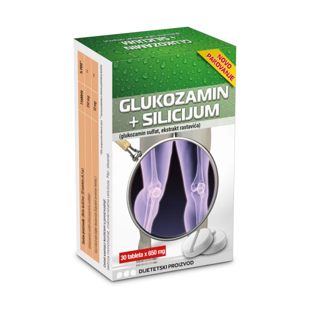 GLUKOZAMIN + SILICIJUM TABLETE - Online Apoteka GLUKOZAMIN + SILICIJUM TABLETE