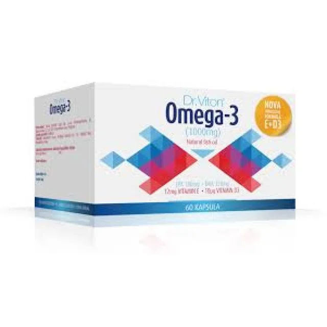 DR. VITON OMEGA-3 MASNE KISELINE SA VITAMINOM E KAPSULE - Online Apoteka DR. VITON OMEGA-3 MASNE KISELINE SA VITAMINOM E KAPSULE