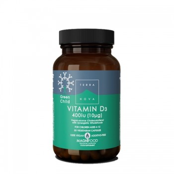TERRANOVA VITAMIN D3 400IU ZA DECU 50 KAPSULA TERRANOVA VITAMIN D3 400IU ZA DECU 50 KAPSULA