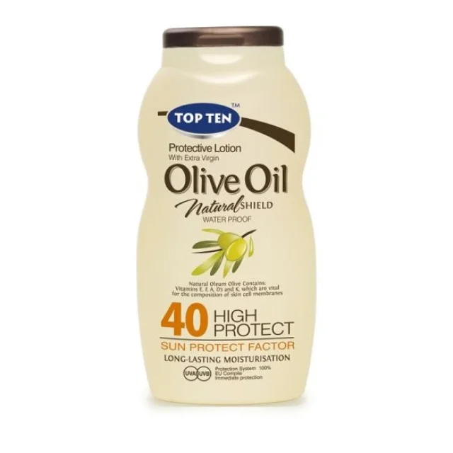 TOP TEN OLIVE MLEKO ZA SUNČANJE SPF 40 - Online Apoteka TOP TEN OLIVE MLEKO ZA SUNČANJE SPF 40
