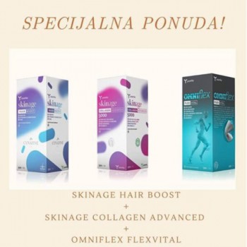 SKINAGE COLLAGEN ADVANCED + SKINAGE HAIR BOOST + OMNIFLEX SKINAGE COLLAGEN ADVANCED + SKINAGE HAIR BOOST + OMNIFLEX