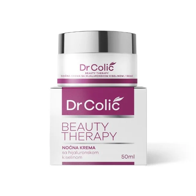 DR COLIĆ NOĆNA KREMA SA HIJALURONSKOM KISELINOM BEAUTY THERAPY - Online Apoteka DR COLIĆ NOĆNA KREMA SA HIJALURONSKOM KISELINOM BEAUTY THERAPY