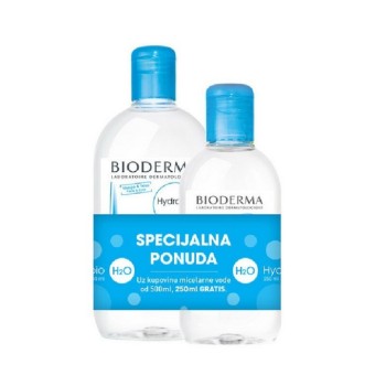 BIODERMA HYDRABIO H2O MICELARNA VODA 500ML PLUS 250ML GRATIS