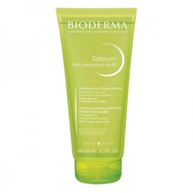 BIODERMA SEBIUM GEL MOUSSANT ACTIF 200ML