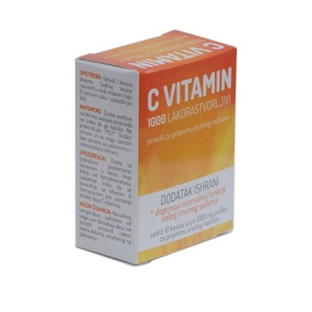 C VITAMIN 1000MG PRAŠAK ZA PRIPREMU ORALNOG RASTVORA C VITAMIN 1000MG PRAŠAK ZA PRIPREMU ORALNOG RASTVORA