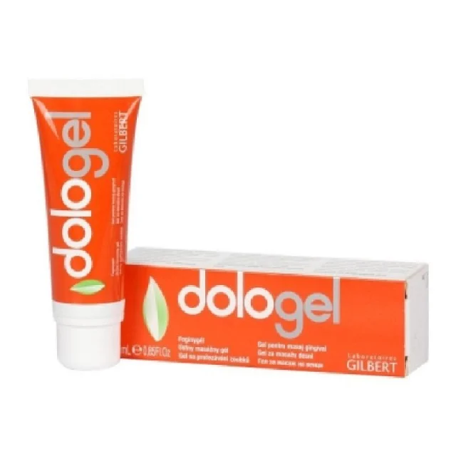 DOLOGEL GEL ZA DESNI 25ML - Online Apoteka DOLOGEL GEL ZA DESNI 25ML