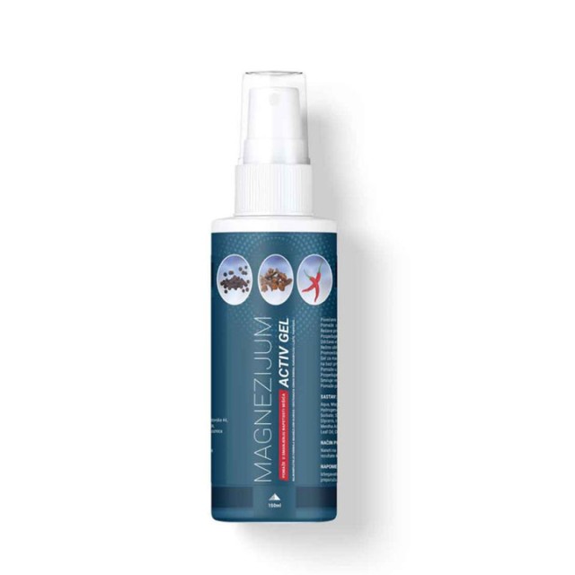 MAGNEZIJUM ACTIV GEL 150ML - Online Apoteka MAGNEZIJUM ACTIV GEL 150ML