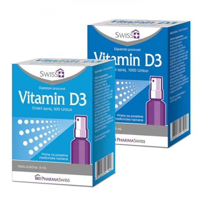 SWISS PLUS VITAMIN D3 SPREJ 500 IJ