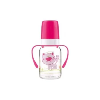 CANPOL BABY FLAŠICA ANIMALS SA DRŠKOM - ROZE 120ML CANPOL BABY FLAŠICA ANIMALS SA DRŠKOM - ROZE 120ML