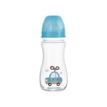 CANPOL BABY FLAŠICA ŠIROKI VRAT ANTIKOLIK EASY START - TOYS CAR (PLAVA) 300ML CANPOL BABY FLAŠICA ŠIROKI VRAT ANTIKOLIK EASY START - TOYS CAR (PLAVA) 300ML