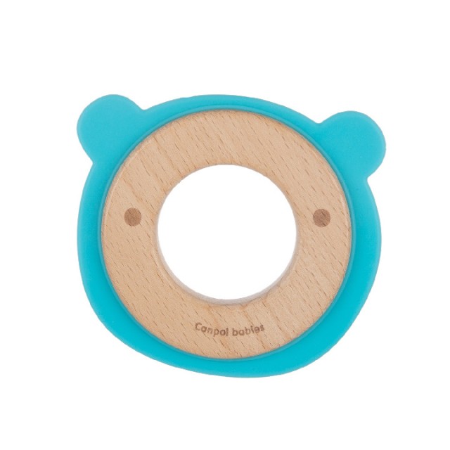 CANPOL BABY GLODALICA - WOOD SILICON BEAR