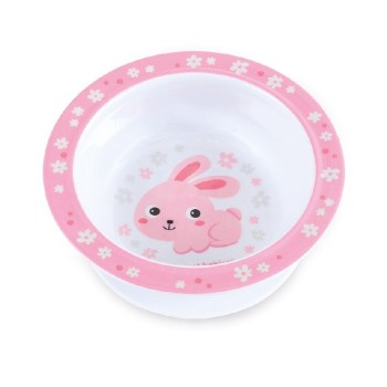 CANPOL BABY MELAMIN ČINIJA SA PRIJANJAJUĆIM DNOM - BUNNY & COMPANY (ROZE) CANPOL BABY MELAMIN ČINIJA SA PRIJANJAJUĆIM DNOM - BUNNY & COMPANY (ROZE)