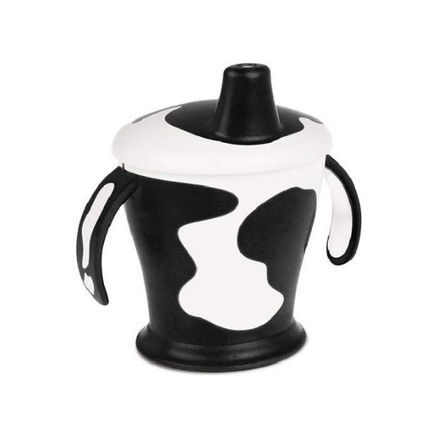 CANPOL BABY NON SPILL ŠOLJA SA RUČKAMA COW - BLACK - Online Apoteka CANPOL BABY NON SPILL ŠOLJA SA RUČKAMA COW - BLACK