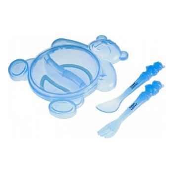 CANPOL BABY SET ZA HRANJENJE - HAPPY BEAR PLAVI 140ML CANPOL BABY SET ZA HRANJENJE - HAPPY BEAR PLAVI 140ML