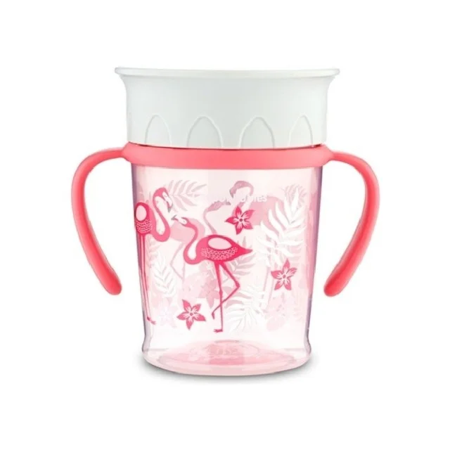 CANPOL BABY ŠOLJA 6M+ JUNGLE - CORAL 400ML