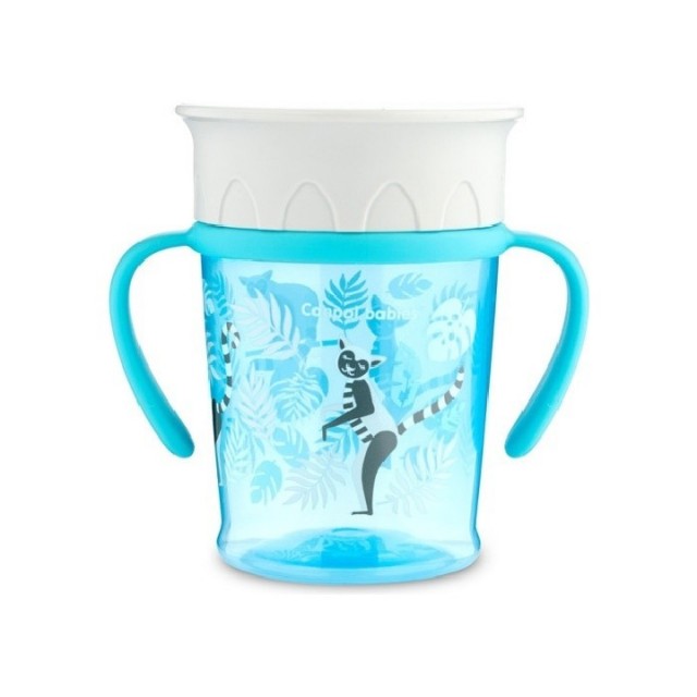 CANPOL BABY ŠOLJA 6M+ JUNGLE - TURQUOISE 400ML