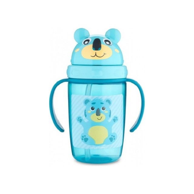 CANPOL BABY ŠOLJA SA SLAMČICOM 9M+ HELLO LITTLE BEAR- 400ML