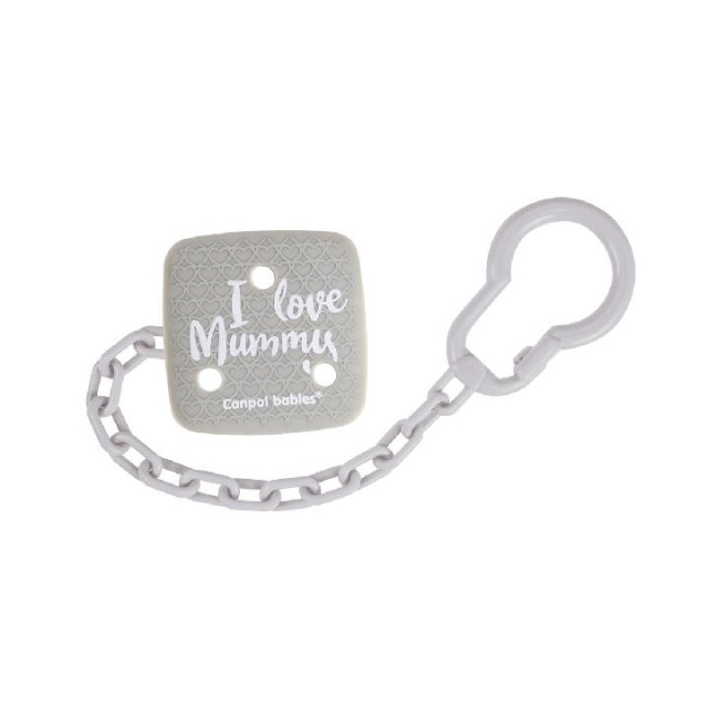 CANPOL LANČIĆ ZA VARALICU I LOVE MUMMY - SIVA - Online Apoteka CANPOL LANČIĆ ZA VARALICU I LOVE MUMMY - SIVA