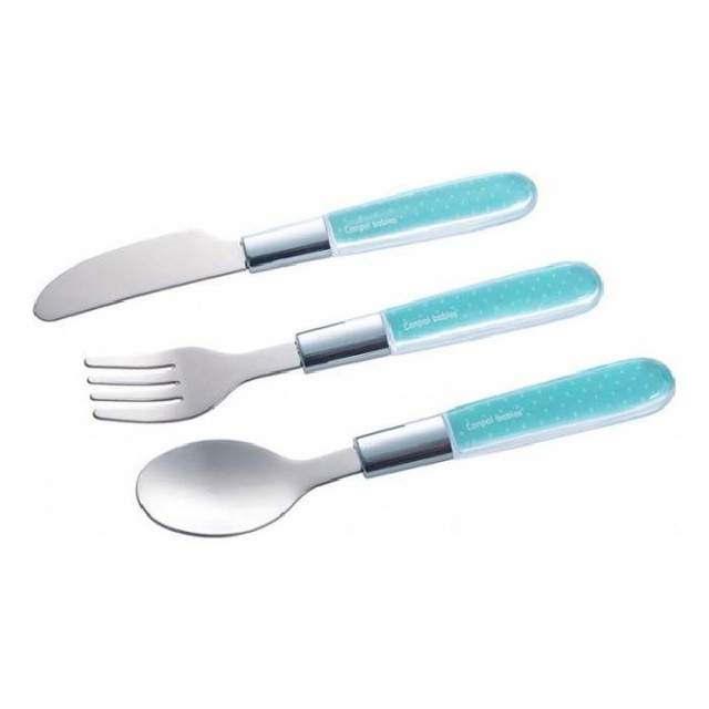CANPOL PRIBOR - METALNI SET NOŽ, VILJUŠKA I KAŠIKA - BLUE - Online Apoteka CANPOL PRIBOR - METALNI SET NOŽ, VILJUŠKA I KAŠIKA - BLUE