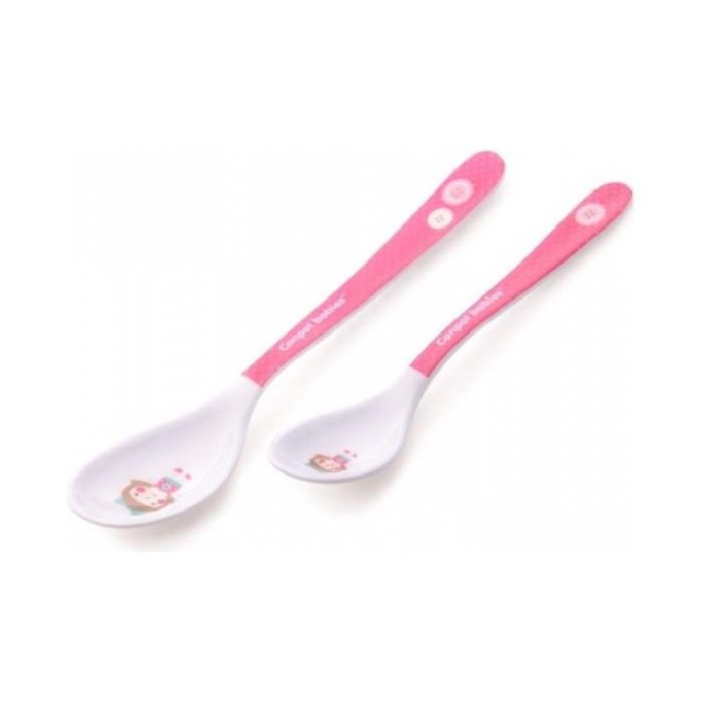 CANPOL SET KAŠIKA MELAMINE - PINK (2KOM) - Online Apoteka CANPOL SET KAŠIKA MELAMINE - PINK (2KOM)