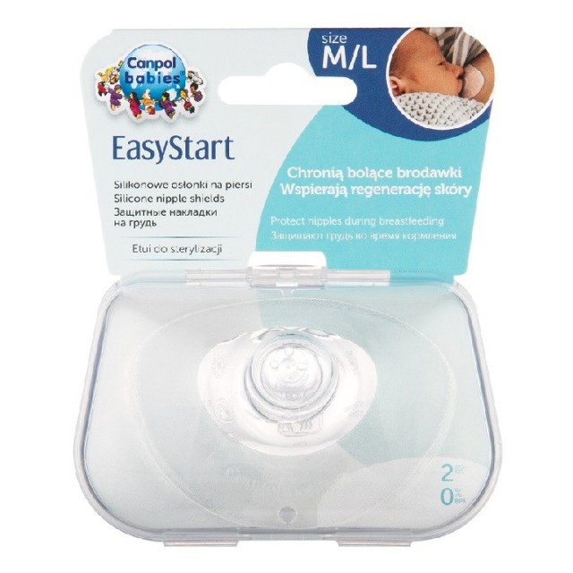 CANPOL SILIKONSKE BRADAVICE EASY START (M/L) - Online Apoteka CANPOL SILIKONSKE BRADAVICE EASY START (M/L)