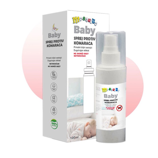 MOSQUITO BABY SPREJ PROTIV KOMARACA - Online Apoteka MOSQUITO BABY SPREJ PROTIV KOMARACA