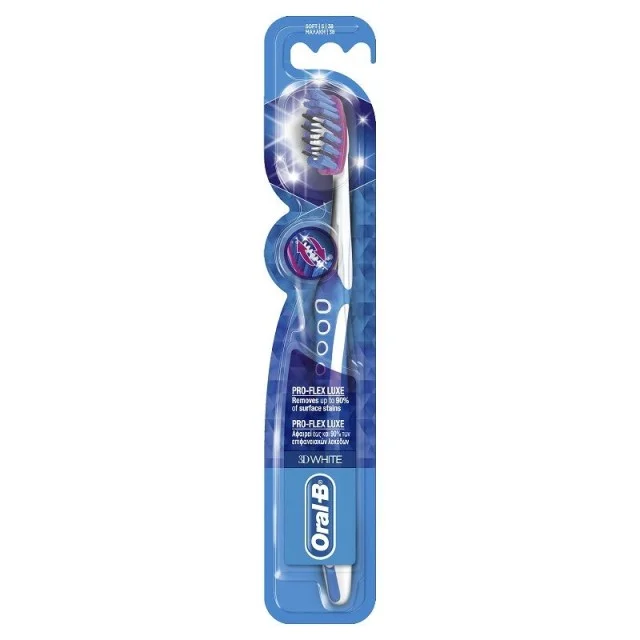 ORAL B 3D WHITE PRO FLEX ČETKICA ZA ZUBE MEKA 1KOM - Online Apoteka ORAL B 3D WHITE PRO FLEX ČETKICA ZA ZUBE MEKA 1KOM