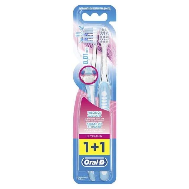 ORAL B ULTRATHIN PRECISION GUM CARE ČETKICA ZA ZUBE 1 PLUS 1 GRATIS