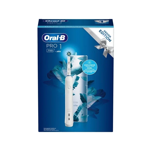 ORAL B PRO1 750 ELEKTRIČNA ČETKICA ZA ZUBE PLUS PUTNA TORBICA - Online Apoteka ORAL B PRO1 750 ELEKTRIČNA ČETKICA ZA ZUBE PLUS PUTNA TORBICA