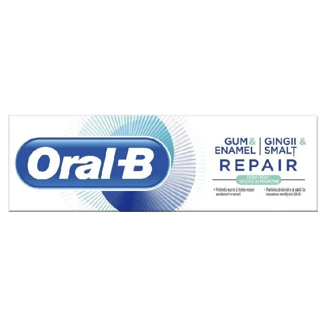 ORAL B GUM & ENAM REPAIR PASTA ZA ZUBE 75ML - Online Apoteka ORAL B GUM & ENAM REPAIR PASTA ZA ZUBE 75ML