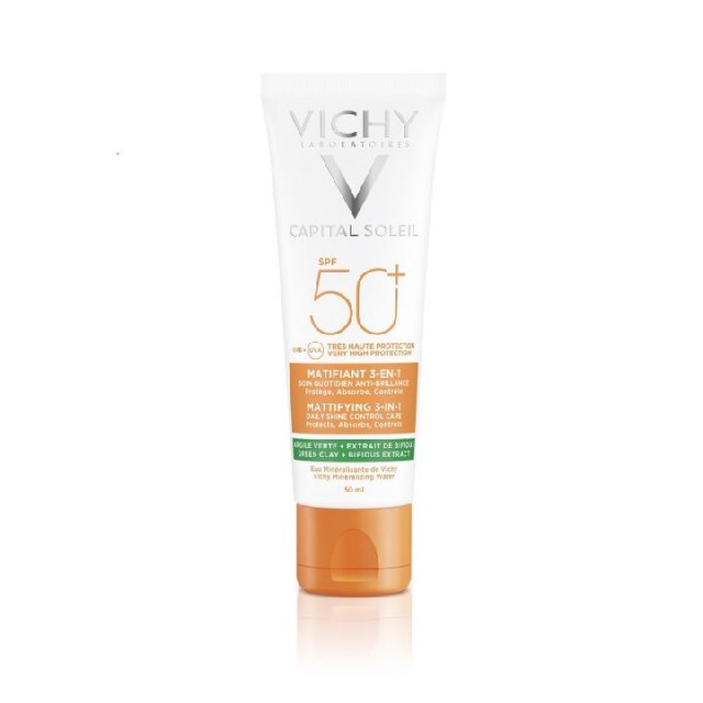 VICHY CAPITAL SOLEIL MATIRAJUĆA NEGA 3 U 1 SPF 50+ - Online Apoteka VICHY CAPITAL SOLEIL MATIRAJUĆA NEGA 3 U 1 SPF 50+