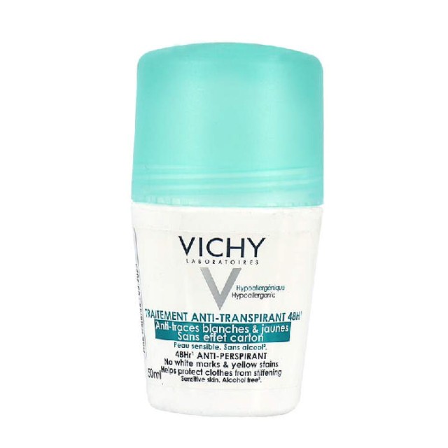 VICHY DEODORANT ROLL-ON DEZODORANS PROTIV BELIH TRAGOVA I ŽUTIH FLEKA - Online Apoteka VICHY DEODORANT ROLL-ON DEZODORANS PROTIV BELIH TRAGOVA I ŽUTIH FLEKA